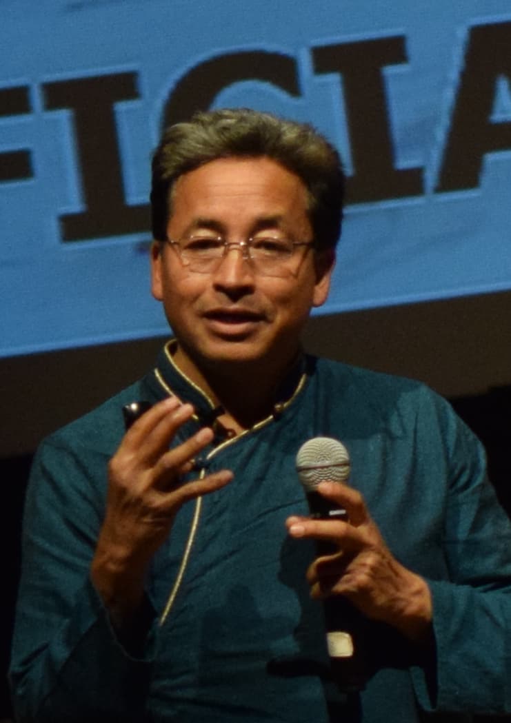 Portrait of Sonam Wangchuk, Ladakhi engineer, educator and climate innovator